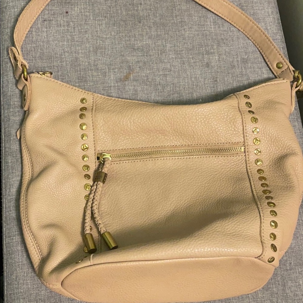 The SAK tan bag
